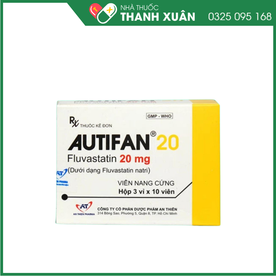 Autifan 20 điều trị rối loạn lipid máu